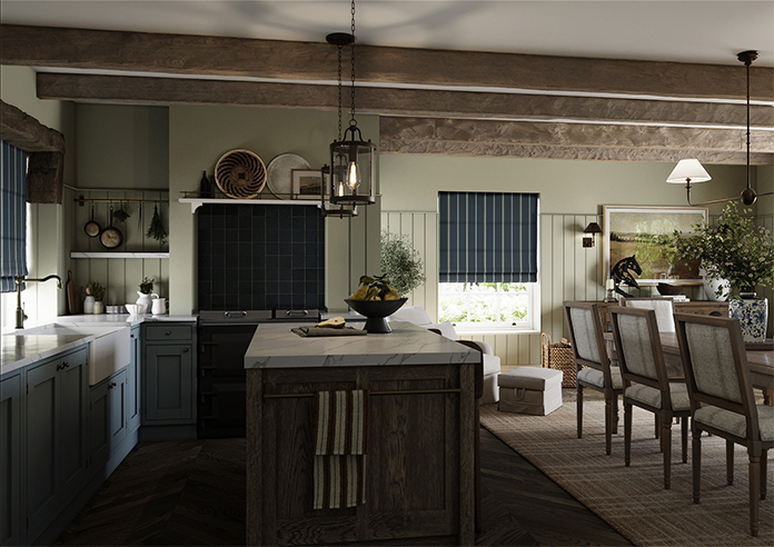 The British Stripe Co. Alfred, Polzeath No.1 - Roman Blind - Image 6